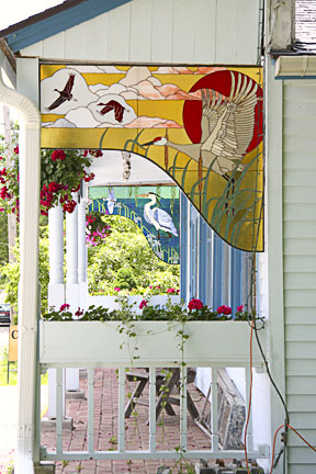 Bird Panels on the Studio Porch