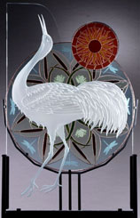 Crane with Mandala