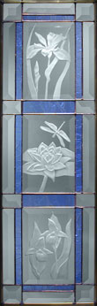 THREE 4x6 FLORAL PANELS VERTICAL WITH BORDER